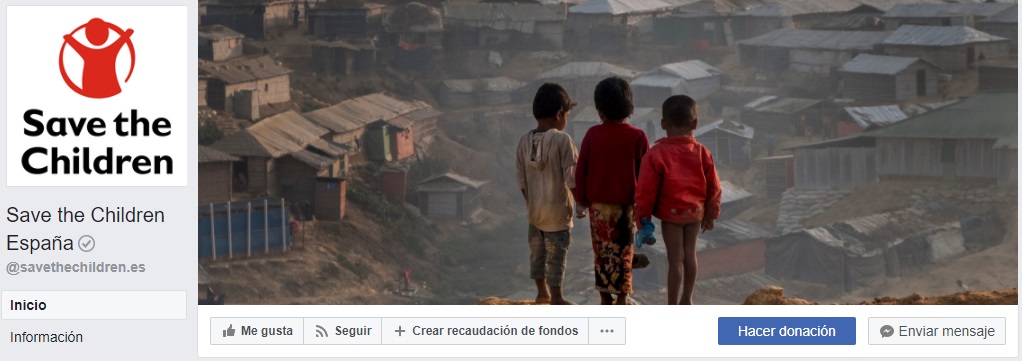 ongs facebook botón donar donaciones